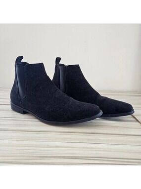asos Black Men's Chelsea Ankle Boots Size S